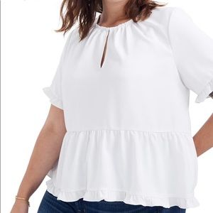 Madewell Stanza Ruffle-Hem Top